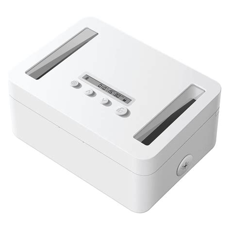 metal time lock box override|timed lock box for electronics.